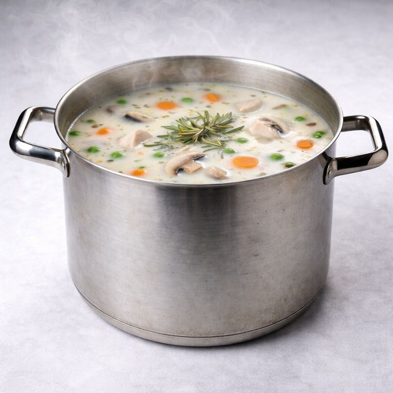 Soupe de poulet à l'estragon