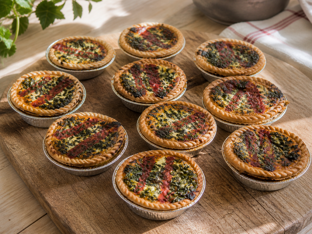 Mini Quiche Epinards tomates fêta