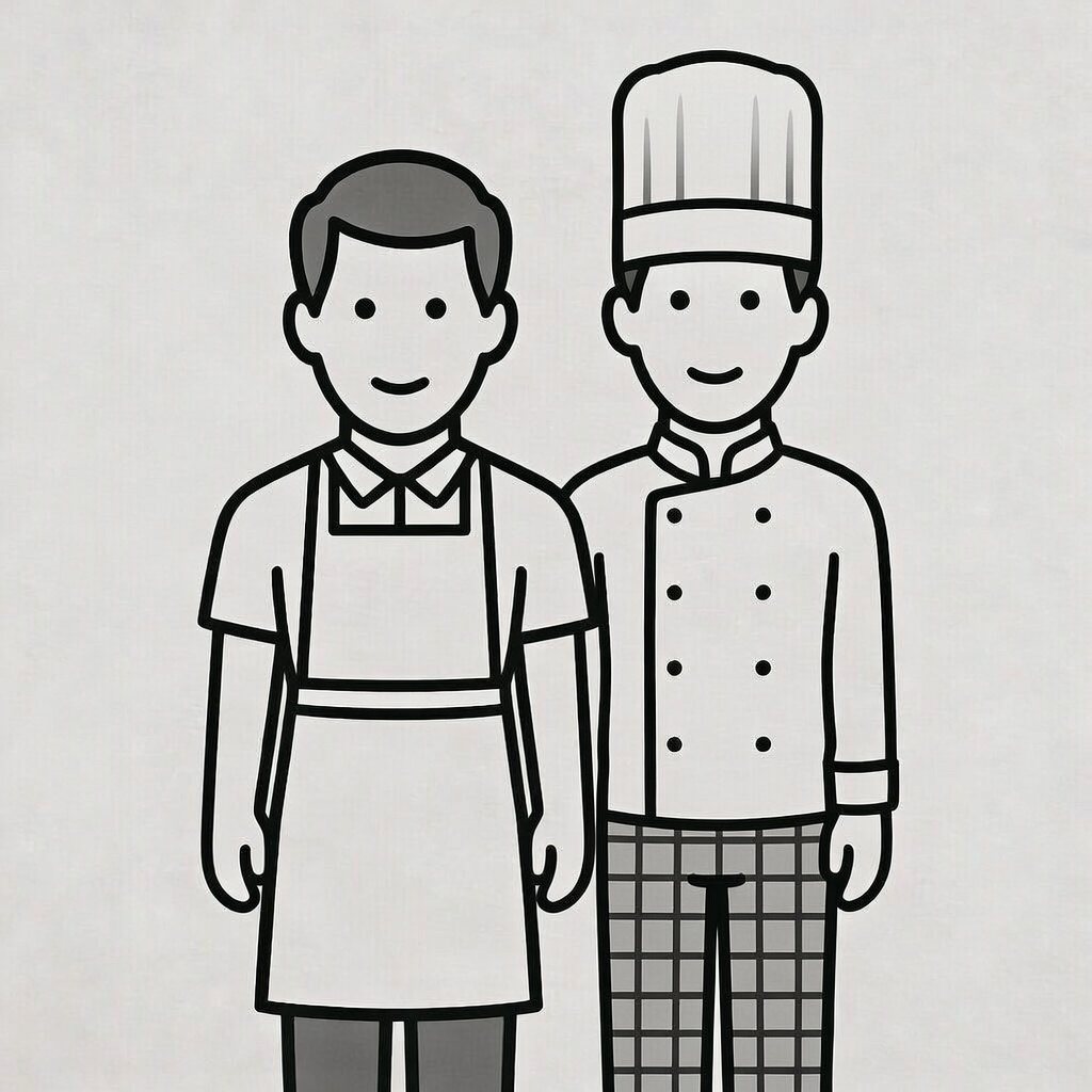 Vollservice-Paket (1 Koch + 1 Servicekraft) pro 15 Personen